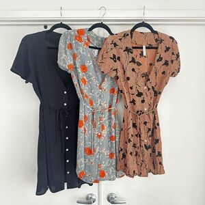 Bundle of 3 RVCA Avery Dresses - Trendy & Versatile!